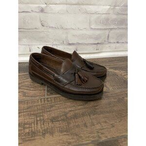 Bass G.H. Bass Heritage 9D‎ Brown Leather Tasseled Loafer preppy old money
